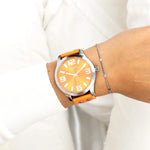 ooZoo Damen Armbanduhr C1072 Neonorange