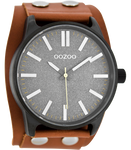 ooZoo C8282 grau cognac Lederband