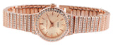 Excellanc Damen Uhr small Metallband Strass