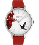 ooZoo C10181 C9762 red/white Damenuhr ∅42