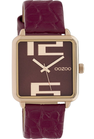 ooZoo C10368 burgundy croco