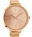 ooZoo C9114 rosegold Ø48mm XXL Damenuhr Metallband Milanaiseband