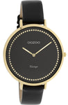 ooZoo C9854 schwarz gold Damenuhr ∅40 Slim