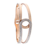 Edelstahl Armband Damen rosegold gold silber Strass