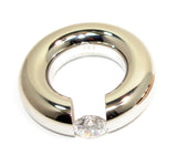 Damenring Spannring XXL Ø 9mm Edelstahl Damen Fingerring Partnerring Rose Silber