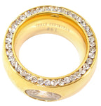 Edelstahlring Damenring 12mm rose silber gold Zirkonia