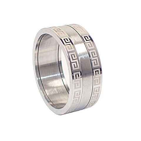 Edelstahlringe Herrenring Damen silber matt 10mm